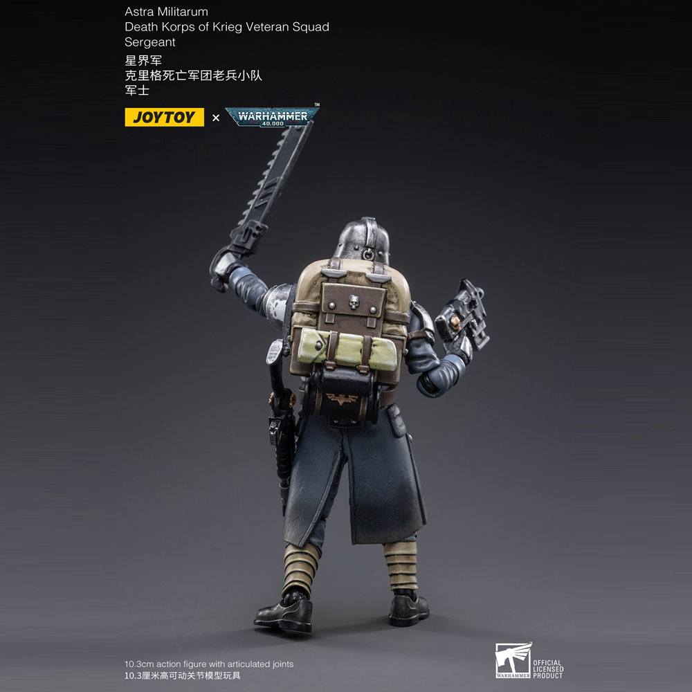 Warhammer 40k Action Figure 1/18 Death Korps of Krieg Veteran Squad Sergeant 10 cm - MangaShop.ro