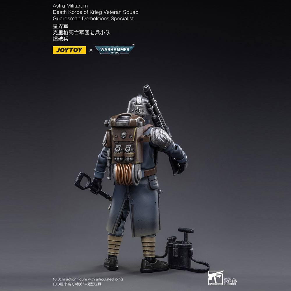 Warhammer 40k Action Figure 1/18 Death Korps of Krieg Veteran Squad Guardsman Demolitions Specialist 10 cm - MangaShop.ro