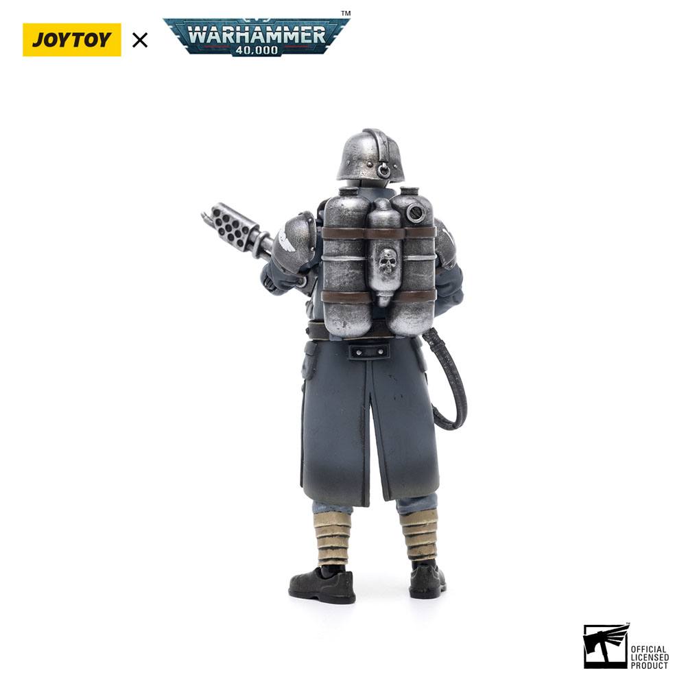 Warhammer 40k Action Figure 1/18 Death Korps of Krieg Veteran Squad Guardsman with Flamer 10 cm - MangaShop.ro