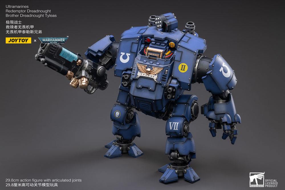Warhammer 40k Action Figure 1/18 Ultramarines Redemptor Dreadnought Brother Dreadnought Tyleas 30 cm Reproduction - MangaShop.ro