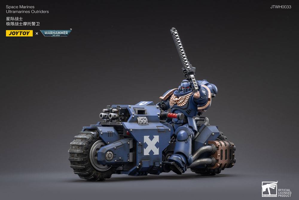 Warhammer 40k Vehicle 1/18 Ultramarines Outrider Bike 22 cm - MangaShop.ro