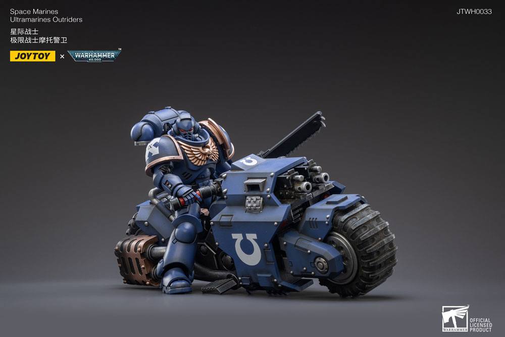 Warhammer 40k Vehicle 1/18 Ultramarines Outrider Bike 22 cm - MangaShop.ro