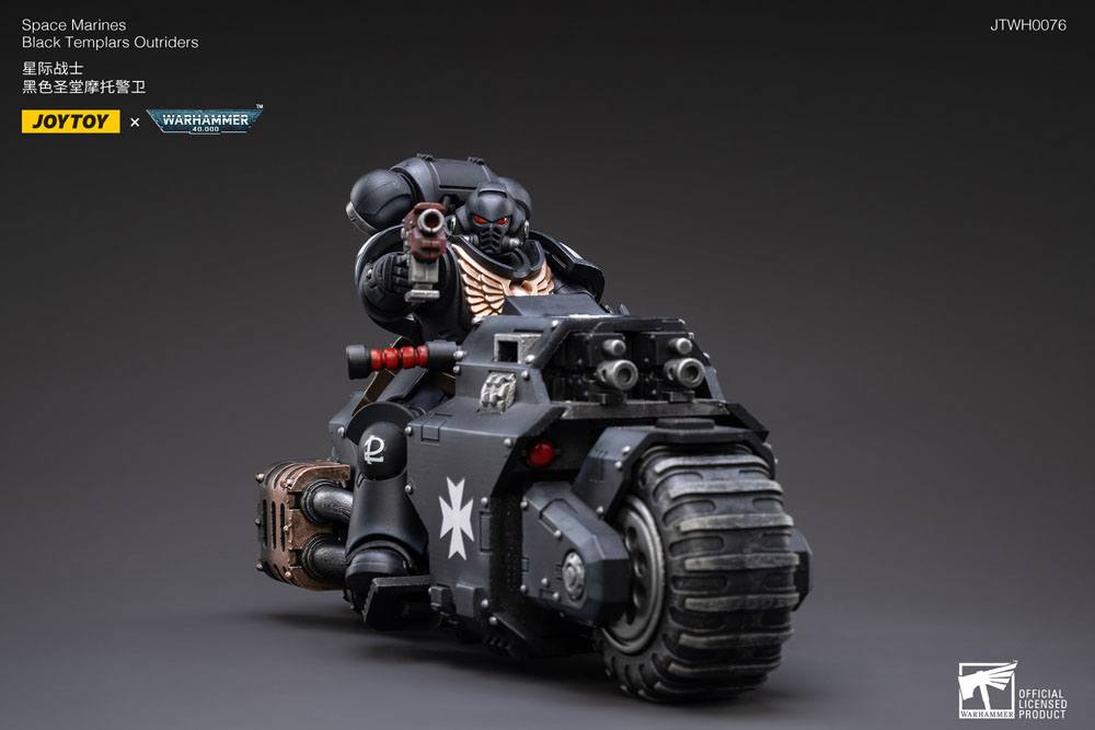Warhammer 40k Vehicle 1/18 Black Templars Outrider Bike 22 cm - MangaShop.ro