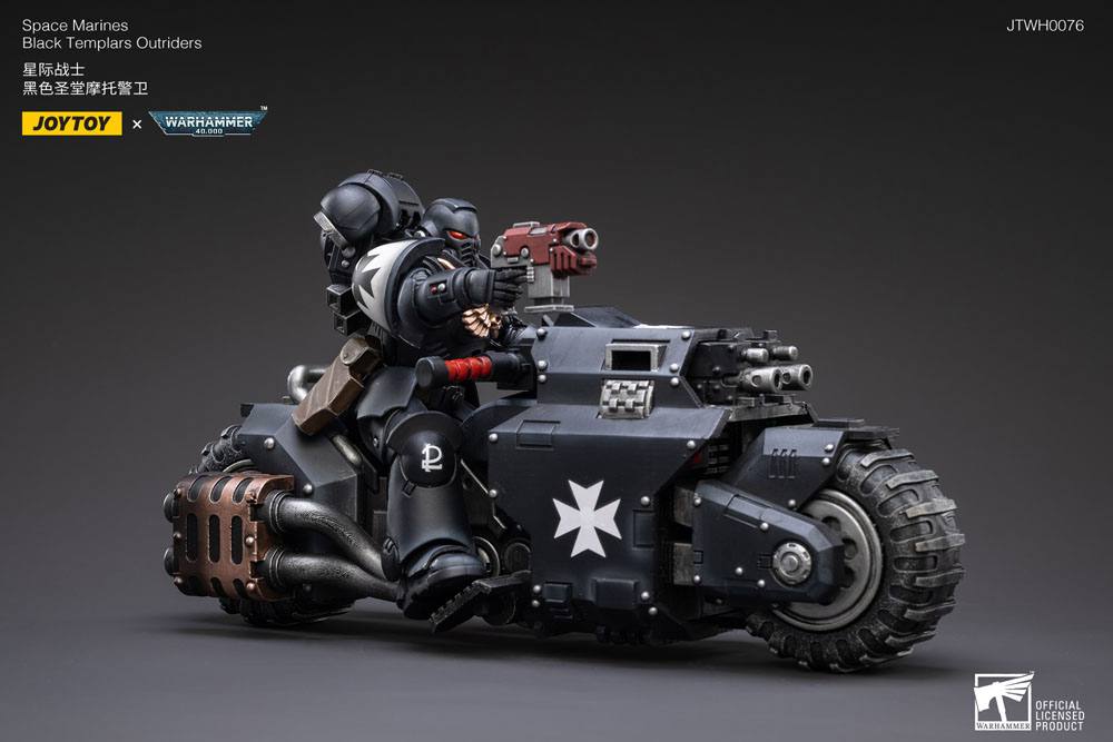 Warhammer 40k Vehicle 1/18 Black Templars Outrider Bike 22 cm - MangaShop.ro
