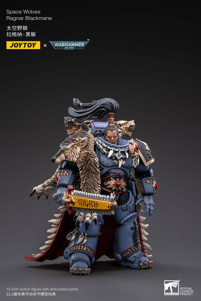 Warhammer 40k Action Figure 1/18 Space Wolves Ragnar Blackmane 13 cm - MangaShop.ro