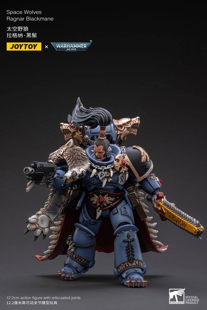 Warhammer 40k Action Figure 1/18 Space Wolves Ragnar Blackmane 13 cm - MangaShop.ro