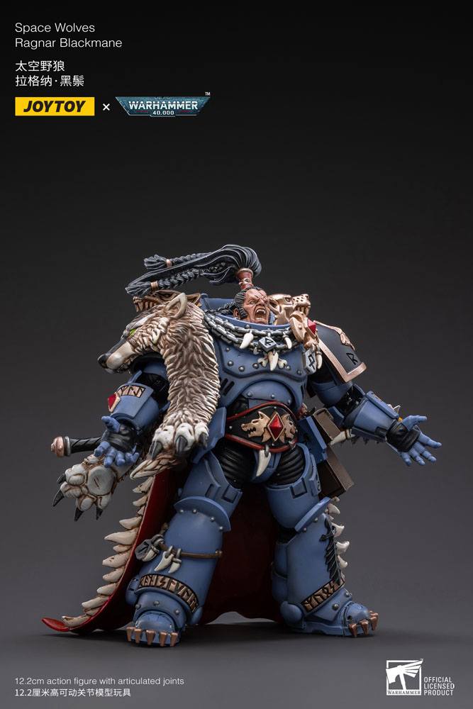 Warhammer 40k Action Figure 1/18 Space Wolves Ragnar Blackmane 13 cm - MangaShop.ro