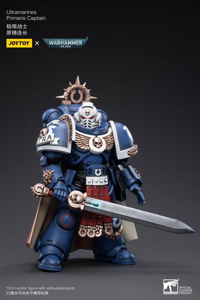 Warhammer 40k Action Figure 1/18 Ultramarines Primaris Captain 12 cm - MangaShop.ro