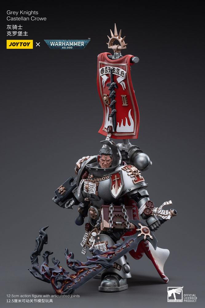 Warhammer 40k Action Figure 1/18 Grey Knights Castellan Crowe 12 cm - MangaShop.ro