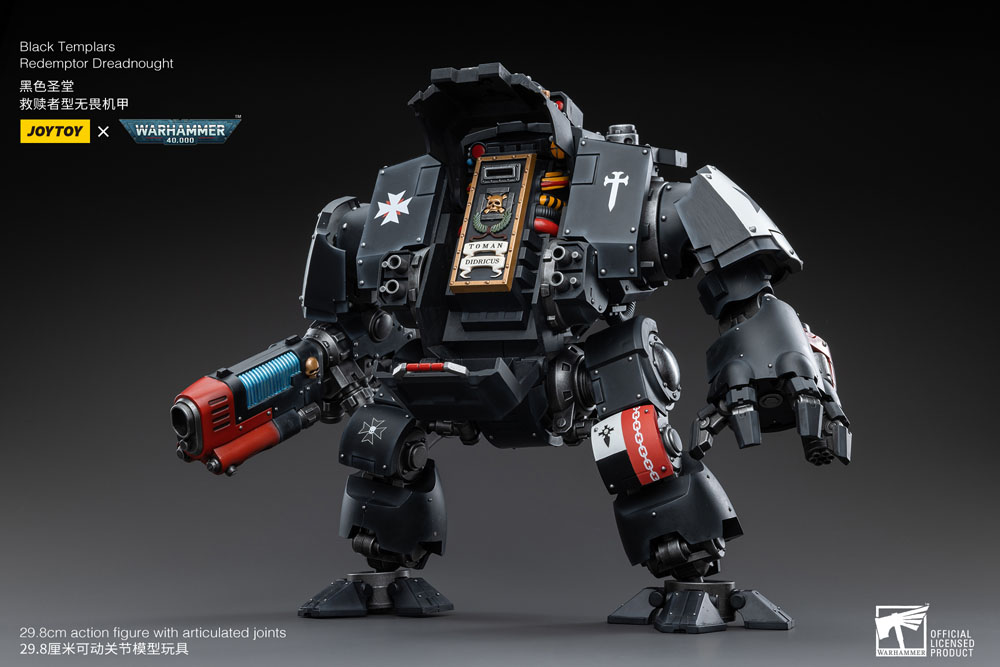 Warhammer 40k Action Figure 1/18 Black Templars Redemptor Dreadnought 30 cm - MangaShop.ro