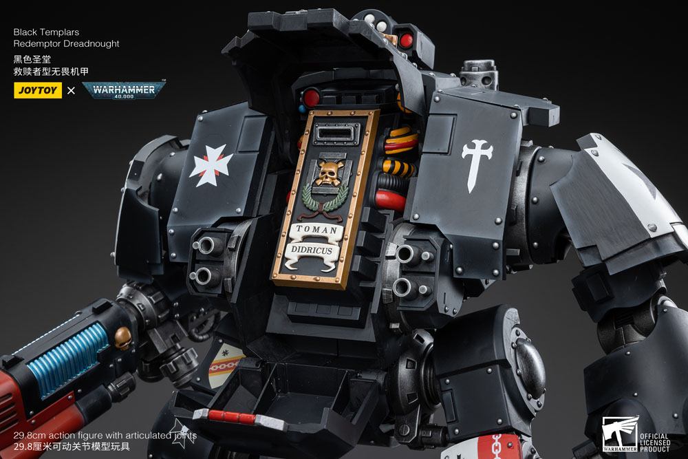 Warhammer 40k Action Figure 1/18 Black Templars Redemptor Dreadnought 30 cm - MangaShop.ro