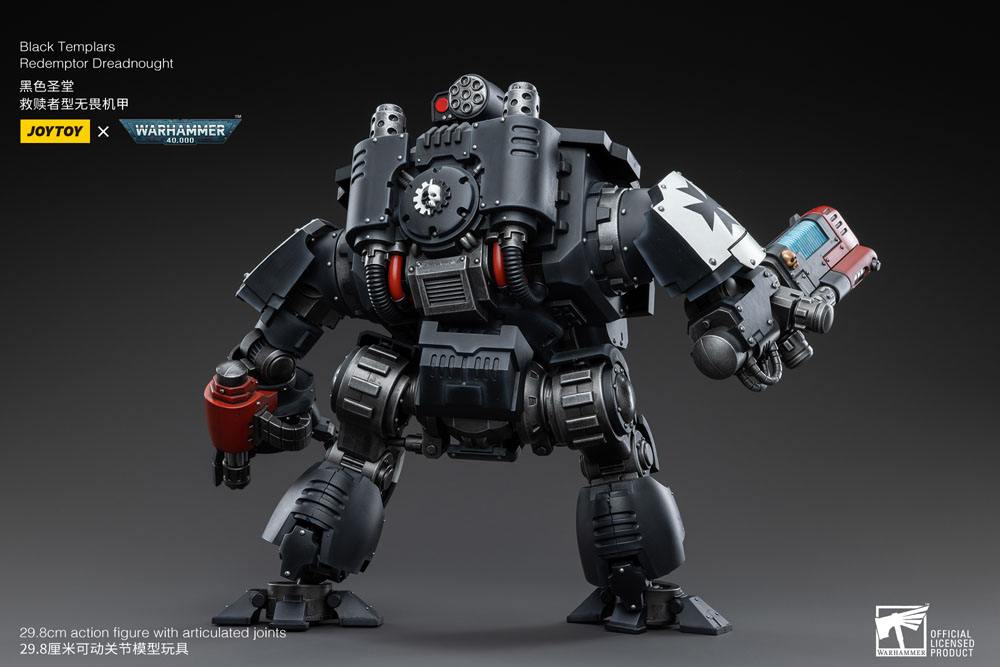 Warhammer 40k Action Figure 1/18 Black Templars Redemptor Dreadnought 30 cm - MangaShop.ro