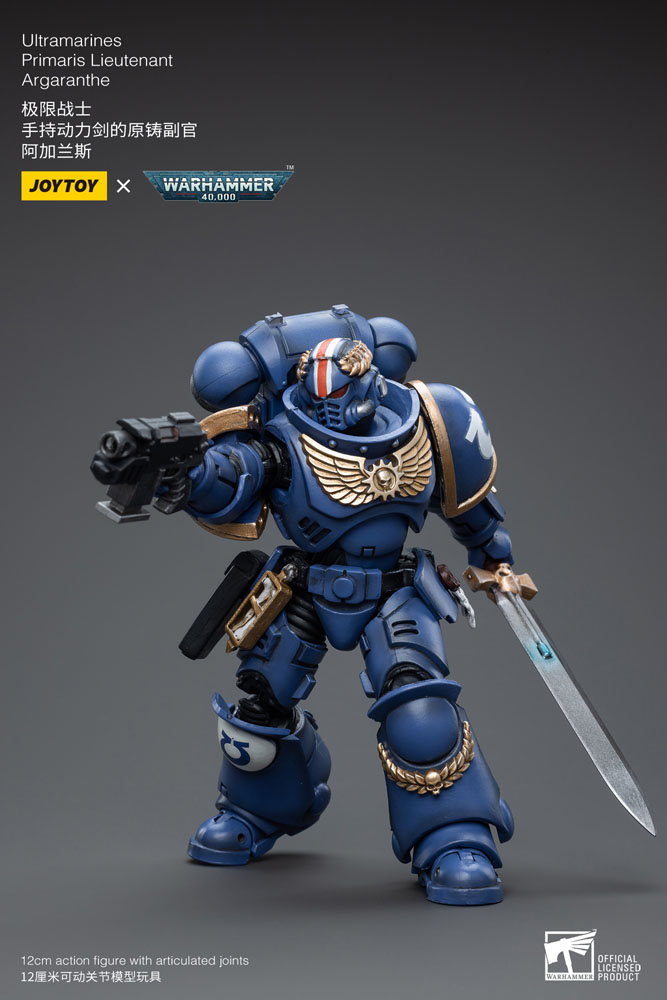 Warhammer 40k Action Figure 1/18 Ultramarines Primaris Lieutenant Argaranthe 12 cm - MangaShop.ro