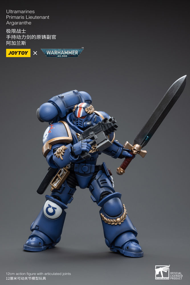 Warhammer 40k Action Figure 1/18 Ultramarines Primaris Lieutenant Argaranthe 12 cm - MangaShop.ro