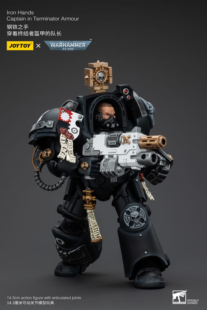 Warhammer 40k Action Figure 1/18 Iron Hands Captain in Terminator Armour 14 cm - MangaShop.ro