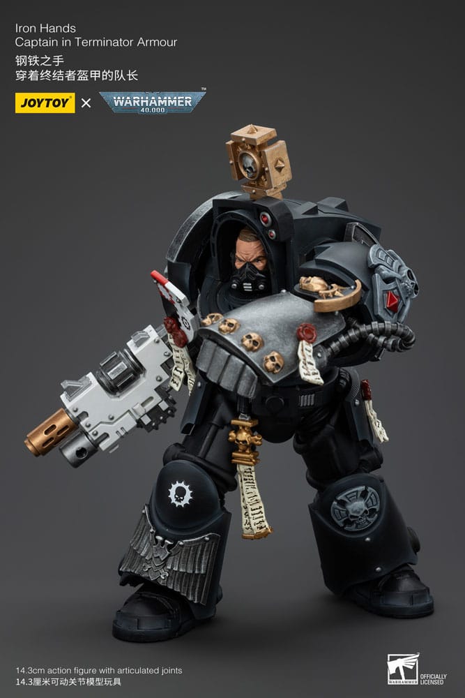 Warhammer 40k Action Figure 1/18 Iron Hands Captain in Terminator Armour 14 cm - MangaShop.ro