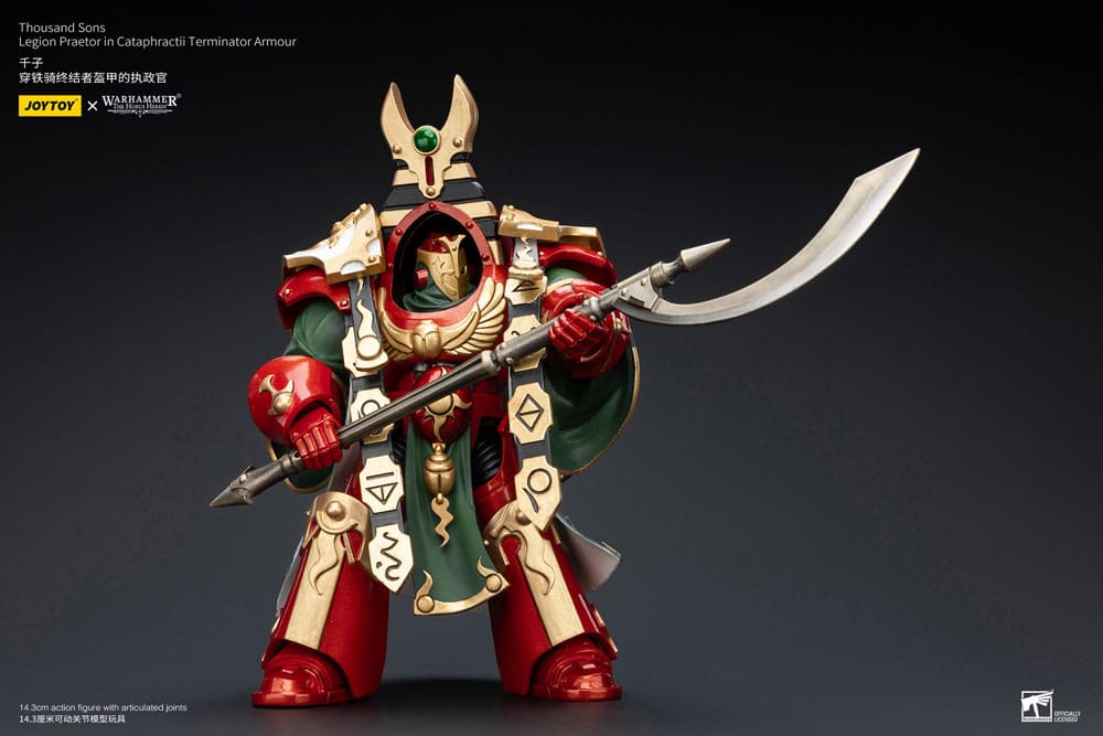 Warhammer The Horus Heresy Action Figure 1/18 Thousand sons Legion Praetor in Cataphractii Terminator Armour 12 cm - MangaShop.ro