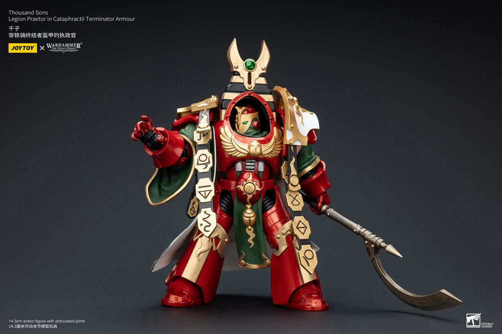 Warhammer The Horus Heresy Action Figure 1/18 Thousand sons Legion Praetor in Cataphractii Terminator Armour 12 cm - MangaShop.ro