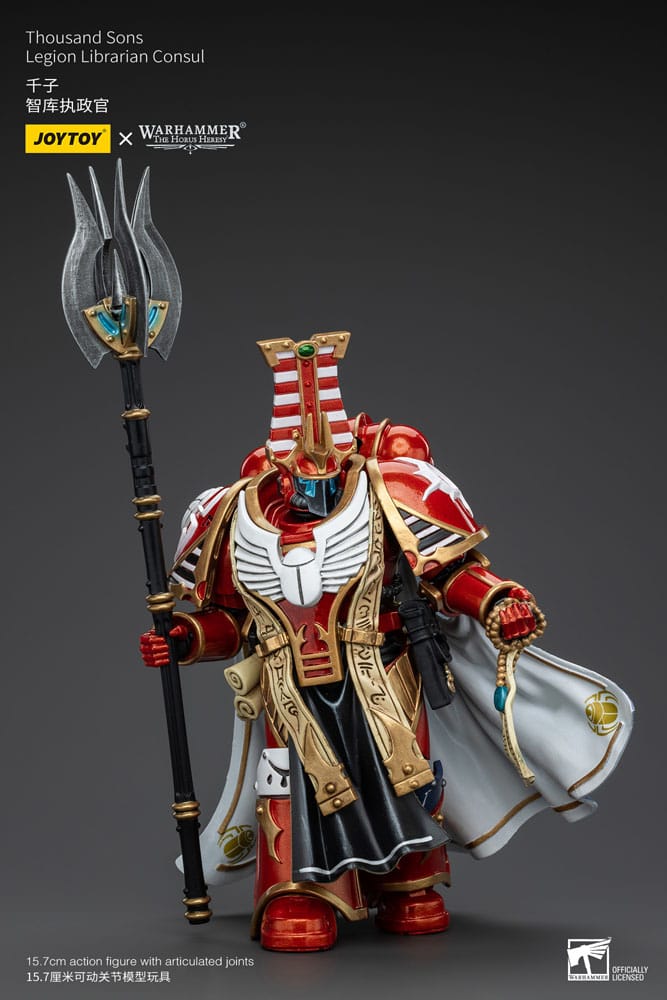 Warhammer The Horus Heresy Action Figure 1/18 Thousand Sons Legion Librarian Consut 16 cm - MangaShop.ro