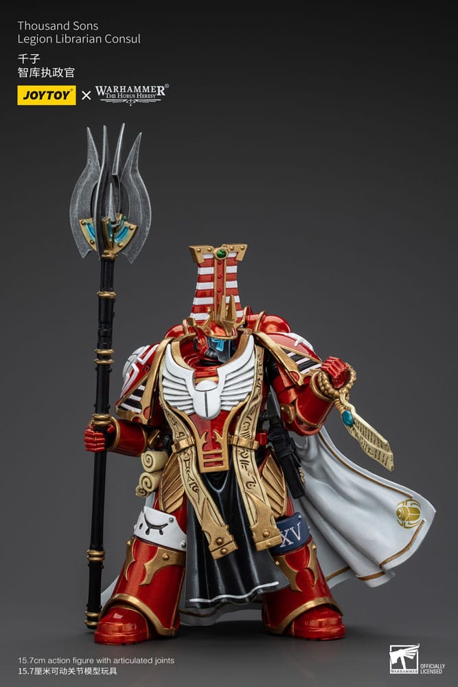 Warhammer The Horus Heresy Action Figure 1/18 Thousand Sons Legion Librarian Consut 16 cm - MangaShop.ro