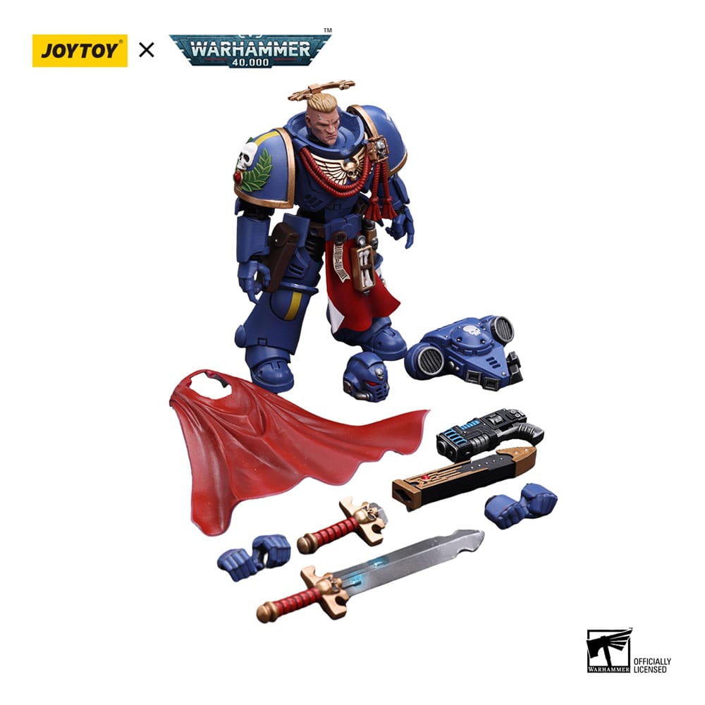 Warhammer 40k Action Figure 1/18 Ultramarines Primaris Captain with Power Sword and Plasma Pistol 12 cm - MangaShop.ro