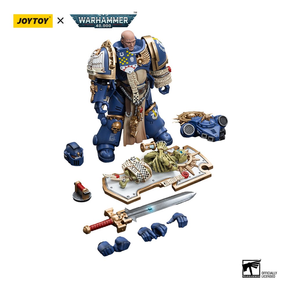 Warhammer 40k Action Figure 1/18 Ultramarines Primaris Captain with Relic Shield and Power Sword 12 cm - MangaShop.ro