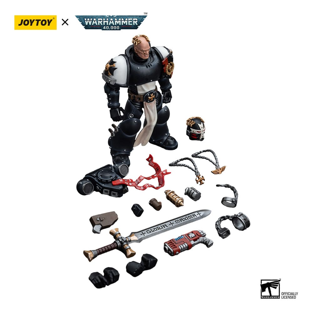 Warhammer 40k Action Figure 1/18 Black Templars Emperor's Champion Bayard's Revenge 12 cm - MangaShop.ro