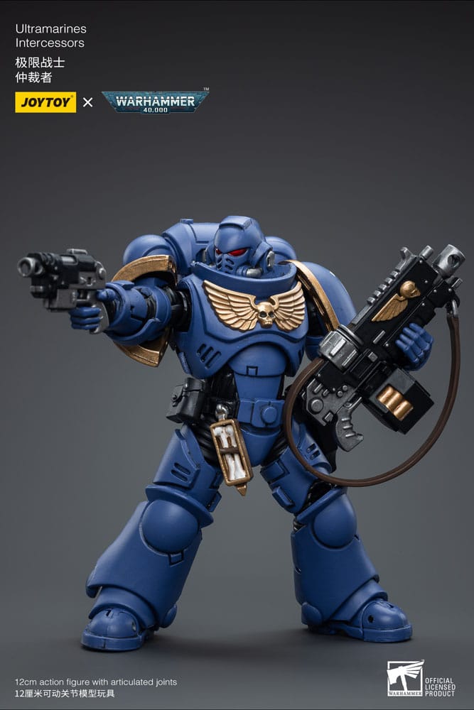 Warhammer 40k Action Figure 1/18 Ultramarines Intercessors 2023 version 12 cm - MangaShop.ro