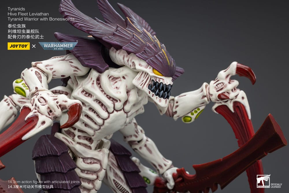 Warhammer 40k Action Figure 1/18 Tyranids Hive Fleet Leviathan Tyranid Warrior with Boneswords 12 cm - MangaShop.ro