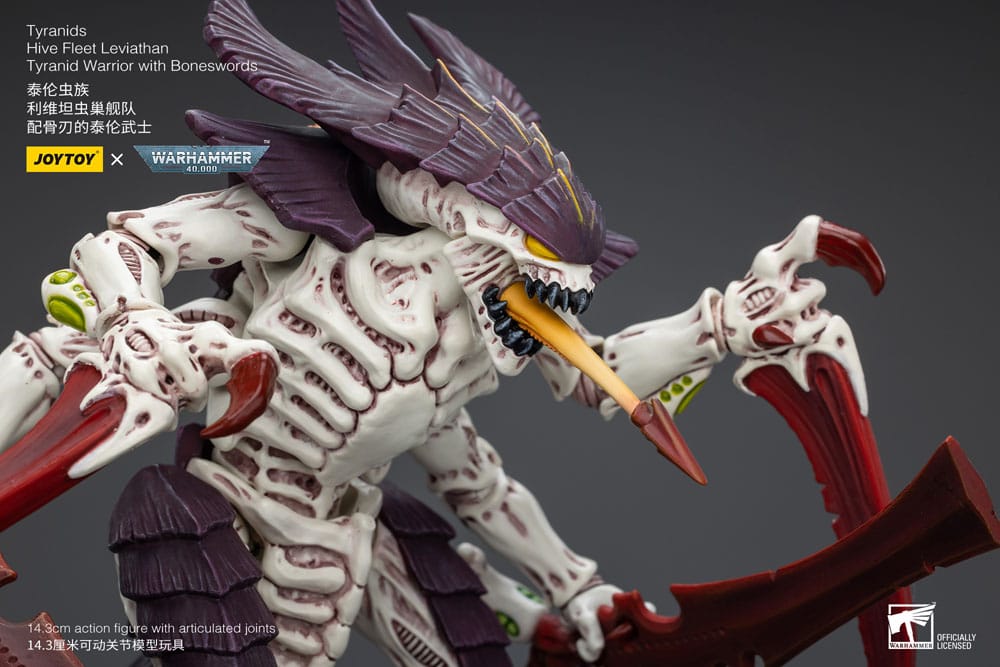 Warhammer 40k Action Figure 1/18 Tyranids Hive Fleet Leviathan Tyranid Warrior with Boneswords 12 cm - MangaShop.ro