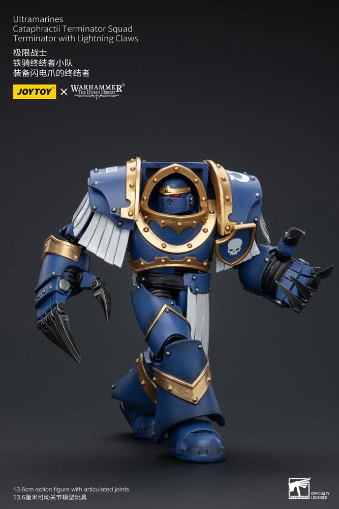 Warhammer The Horus Heresy Action Figure 1/18 Ultramarines Cataphractii Terminator Squad Terminator with Lightning Claws 14 cm - MangaShop.ro