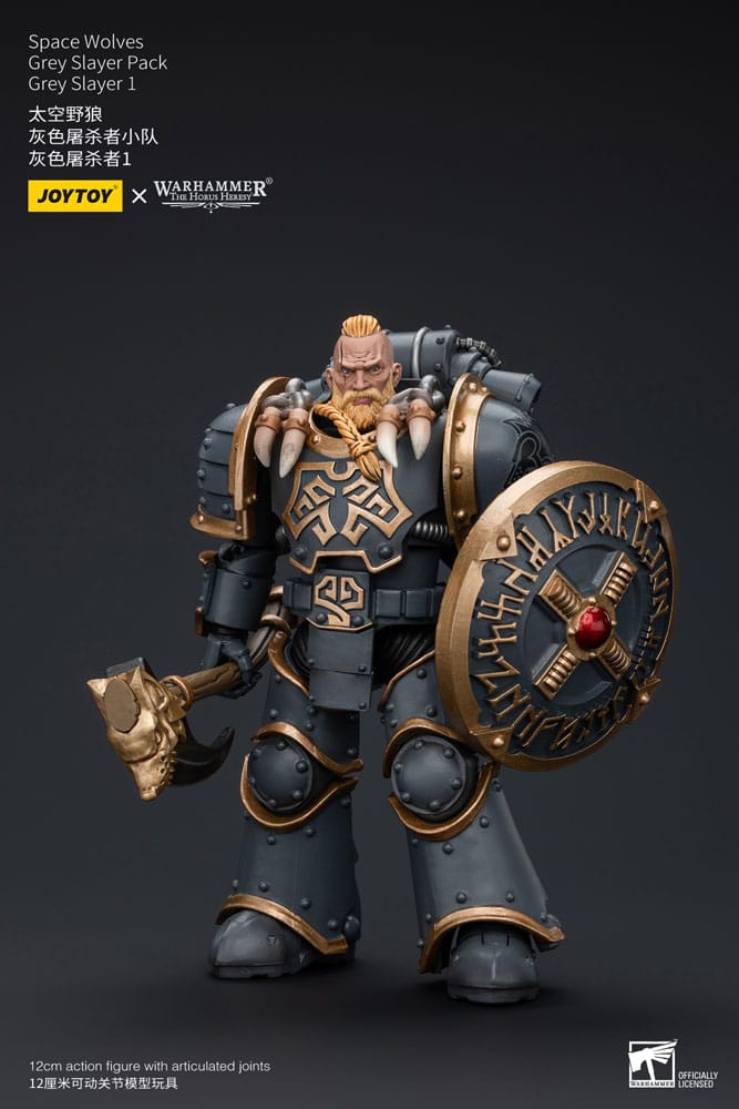 Warhammer The Horus Heresy Action Figure 1/18 Space Wolves Grey Slayer Pack Grey Slayer 1 12 cm - MangaShop.ro