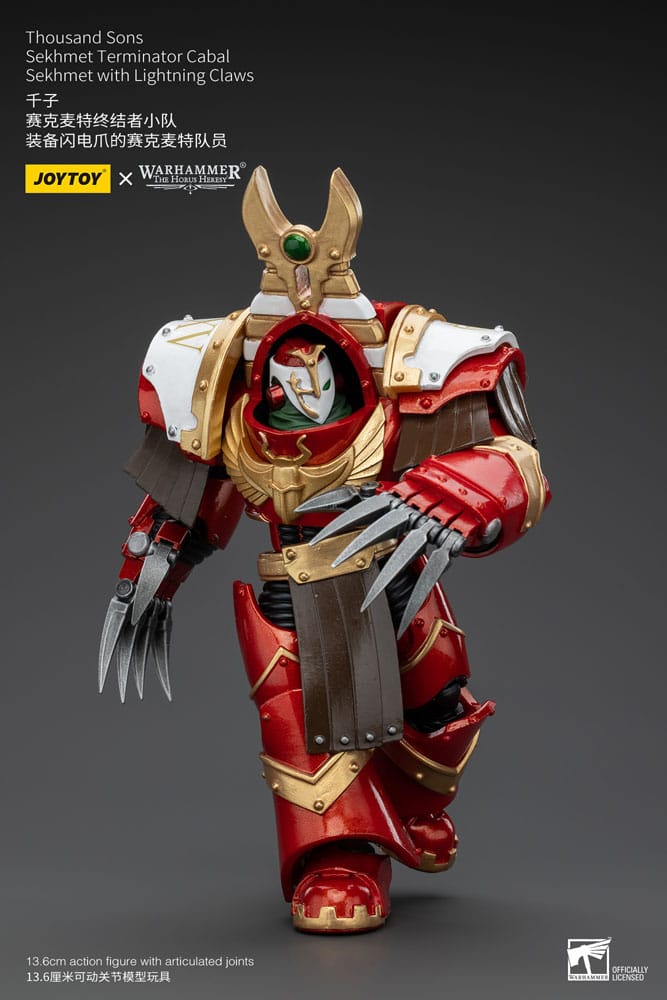 Warhammer The Horus Heresy Action Figure 1/18 Thousand Sons Sekhmet Terminator Cabal Sekhmet with Lightning Claws 14 cm - MangaShop.ro