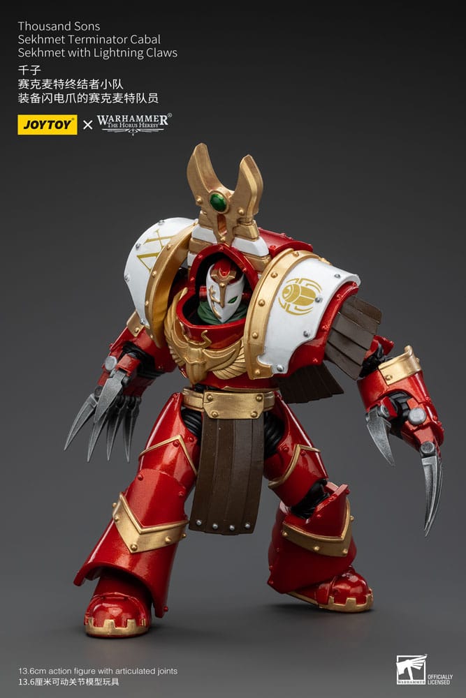 Warhammer The Horus Heresy Action Figure 1/18 Thousand Sons Sekhmet Terminator Cabal Sekhmet with Lightning Claws 14 cm - MangaShop.ro