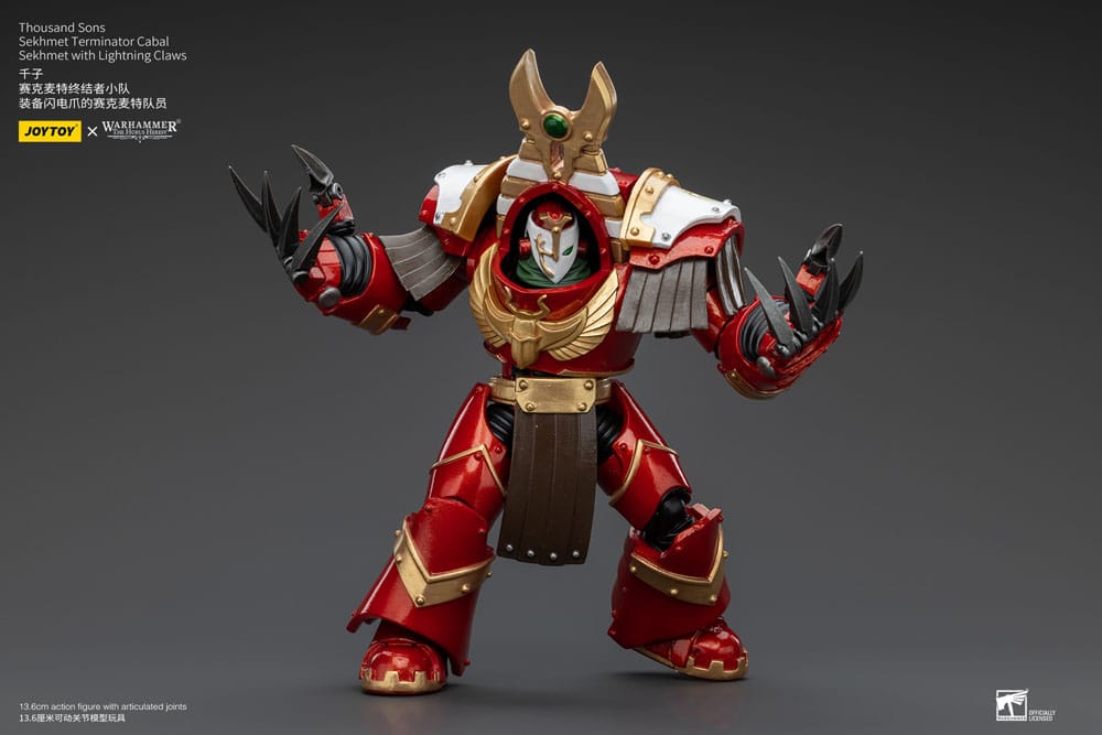 Warhammer The Horus Heresy Action Figure 1/18 Thousand Sons Sekhmet Terminator Cabal Sekhmet with Lightning Claws 14 cm - MangaShop.ro