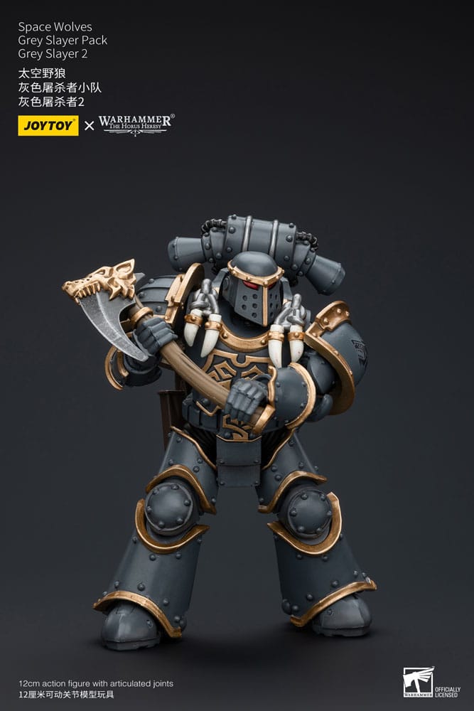 Warhammer The Horus Heresy Action Figure 1/18 Space Wolves Grey Slayer Pack Grey Slayer 2 12 cm - MangaShop.ro