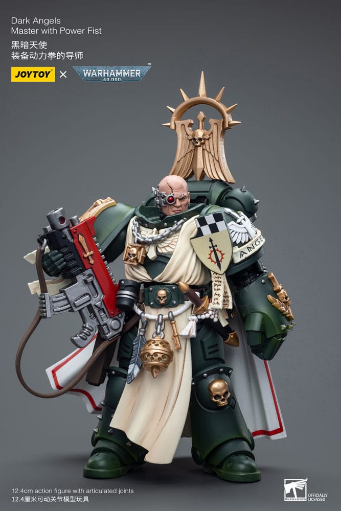 Warhammer 40k Action Figure 1/18 Dark Angels Master with Power Fist 12 cm - MangaShop.ro