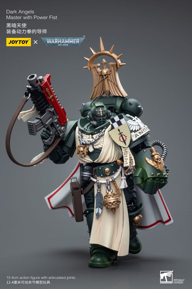 Warhammer 40k Action Figure 1/18 Dark Angels Master with Power Fist 12 cm - MangaShop.ro