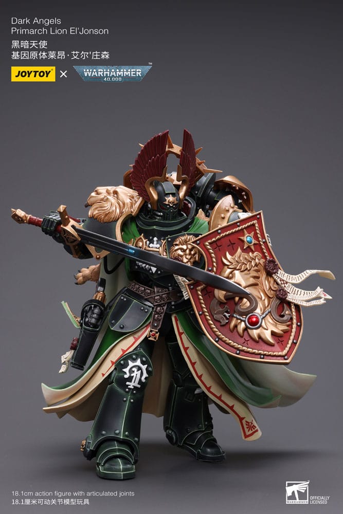 Warhammer 40k Action Figure 1/18 Dark Angels Primarch Lion El' Jonson 18 cm Reproduction - MangaShop.ro