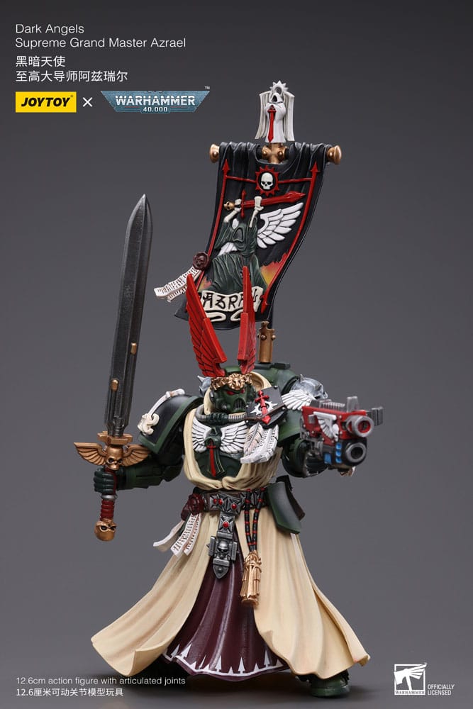 Warhammer 40k Action Figure 1/18 Dark Angels Supreme Grand Master Azrael 13 cm - MangaShop.ro
