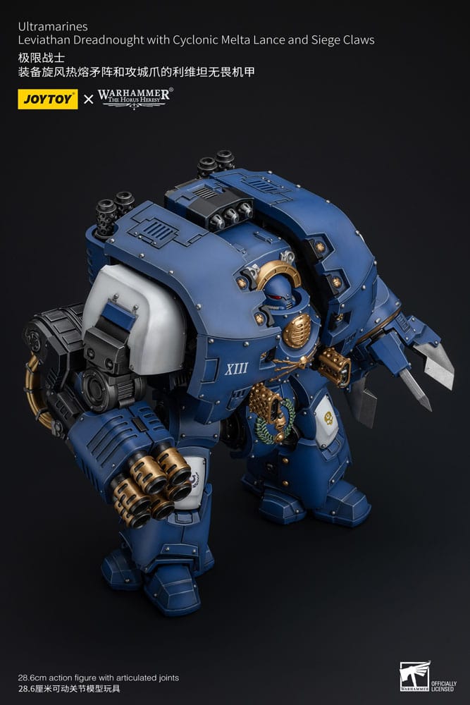 Warhammer The Horus Heresy Action Figure 1/18 Ultramarines Leviathan Dreadnought with Cyclonic Melta Lance And Siege Claws 29 cm - MangaShop.ro