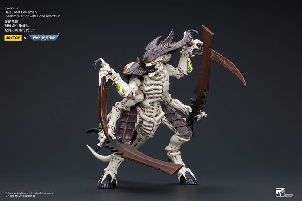 Warhammer 40k Action Figure 1/18 Tyranids Hive Fleet Leviathan Tyranid Warrior with Boneswords 2 15 cm - MangaShop.ro
