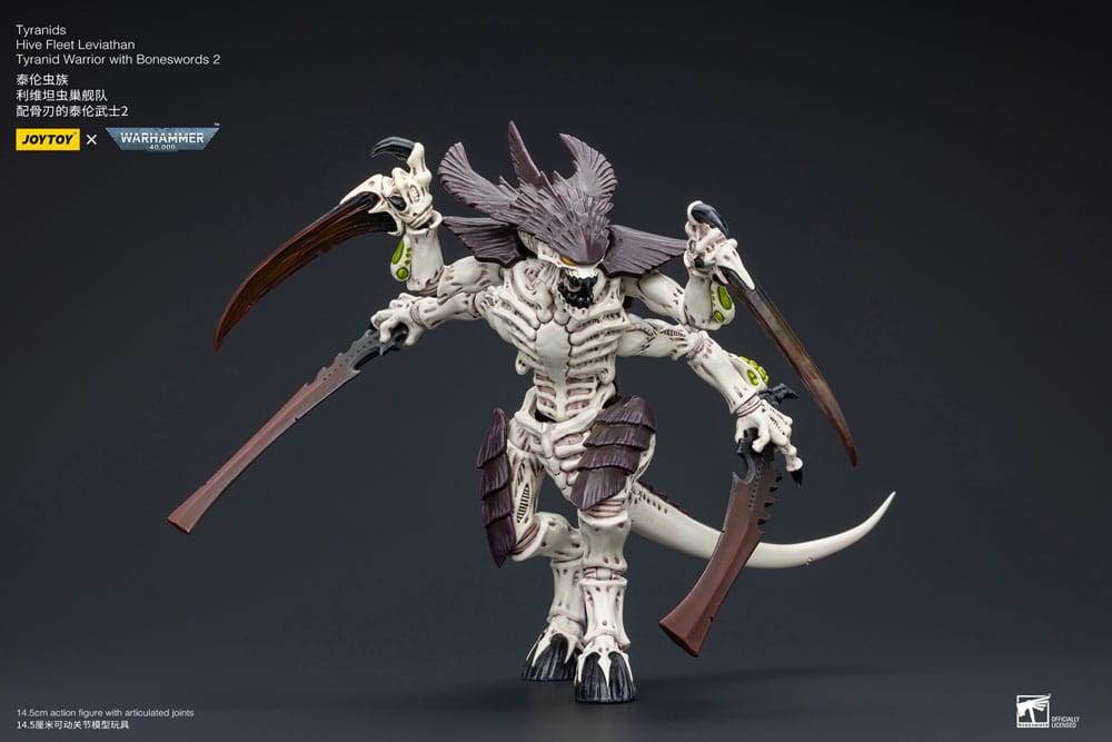 Warhammer 40k Action Figure 1/18 Tyranids Hive Fleet Leviathan Tyranid Warrior with Boneswords 2 15 cm - MangaShop.ro