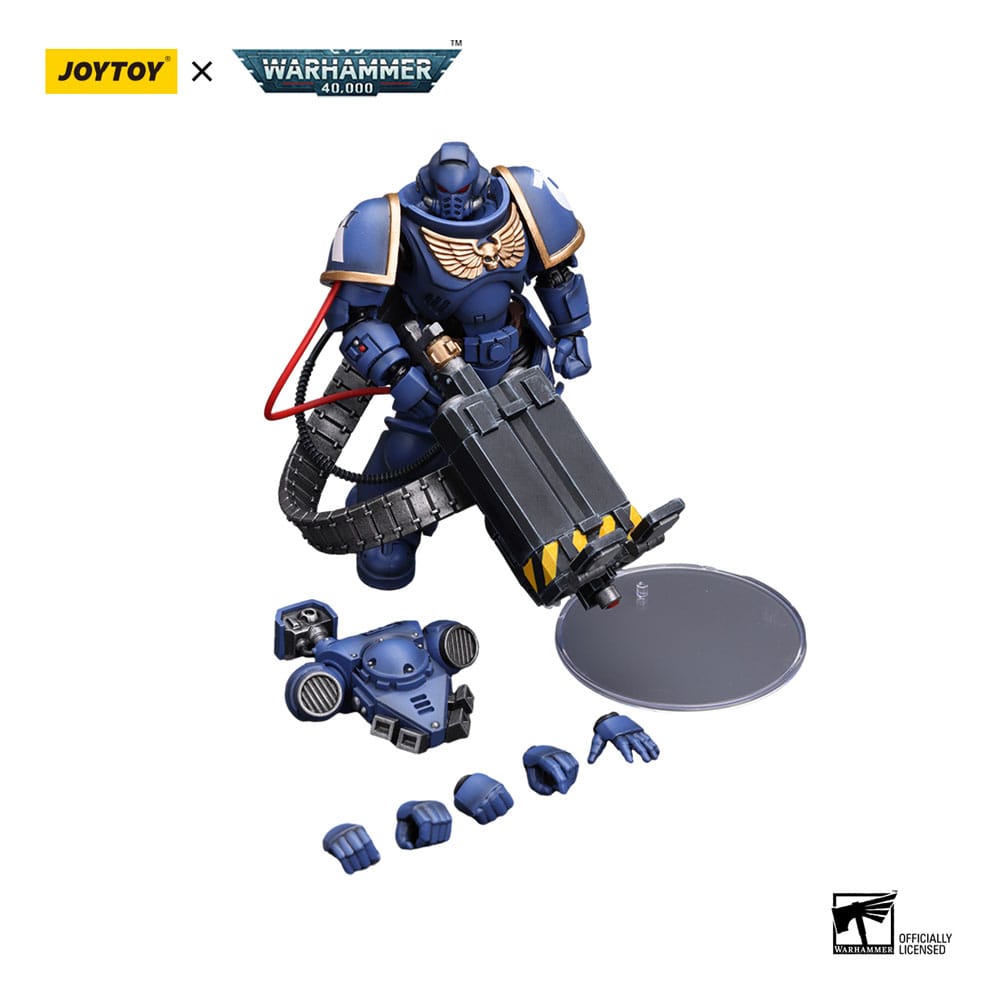 Warhammer 40k Action Figure 1/18 Ultramarines Desolation Marine with Castellan Launcher (Superkrak) 12 cm - MangaShop.ro