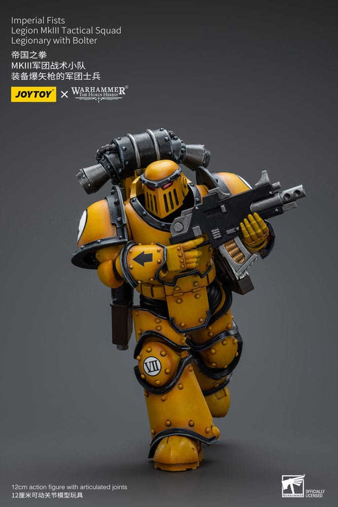 Warhammer The Horus Heresy Action Figure 1/18 Imperial Fists Legion MkIII Tactical Squad Legionary with Bolter 12 cm - MangaShop.ro
