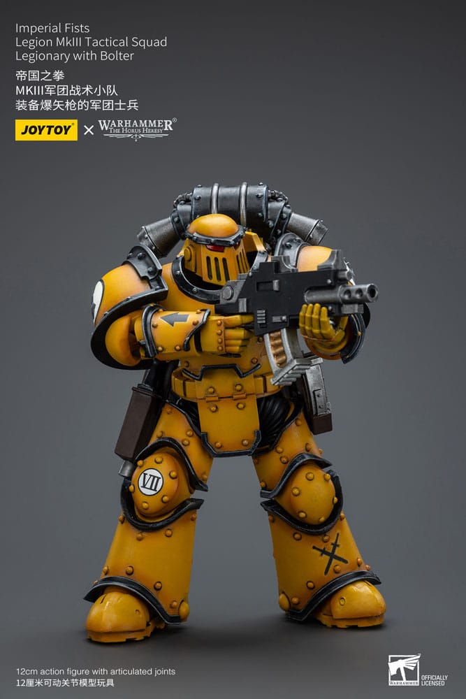 Warhammer The Horus Heresy Action Figure 1/18 Imperial Fists Legion MkIII Tactical Squad Legionary with Bolter 12 cm - MangaShop.ro