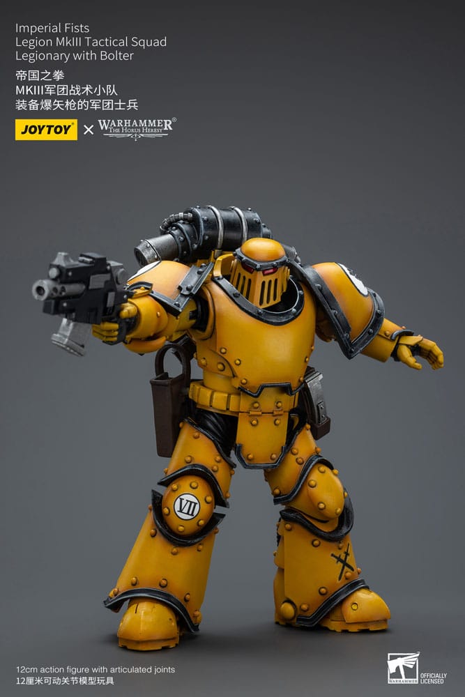 Warhammer The Horus Heresy Action Figure 1/18 Imperial Fists Legion MkIII Tactical Squad Legionary with Bolter 12 cm - MangaShop.ro