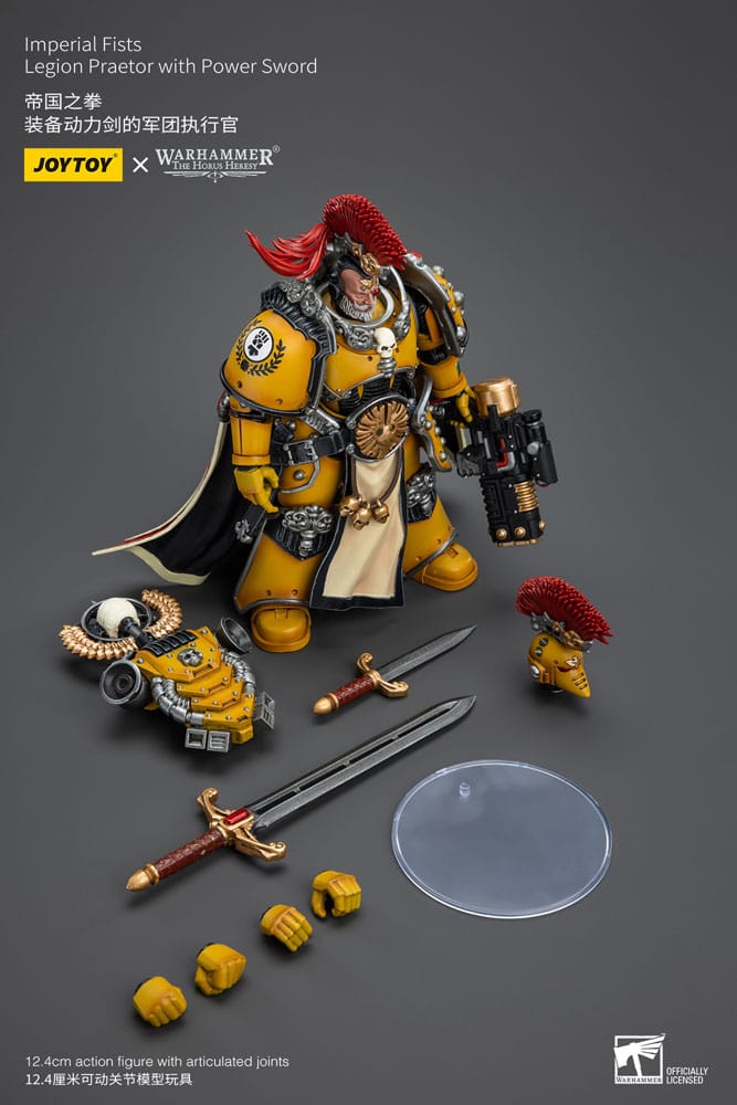 Warhammer The Horus Heresy Action Figure 1/18 Imperial Fists Legion Praetor with Power Sword 12 cm - MangaShop.ro