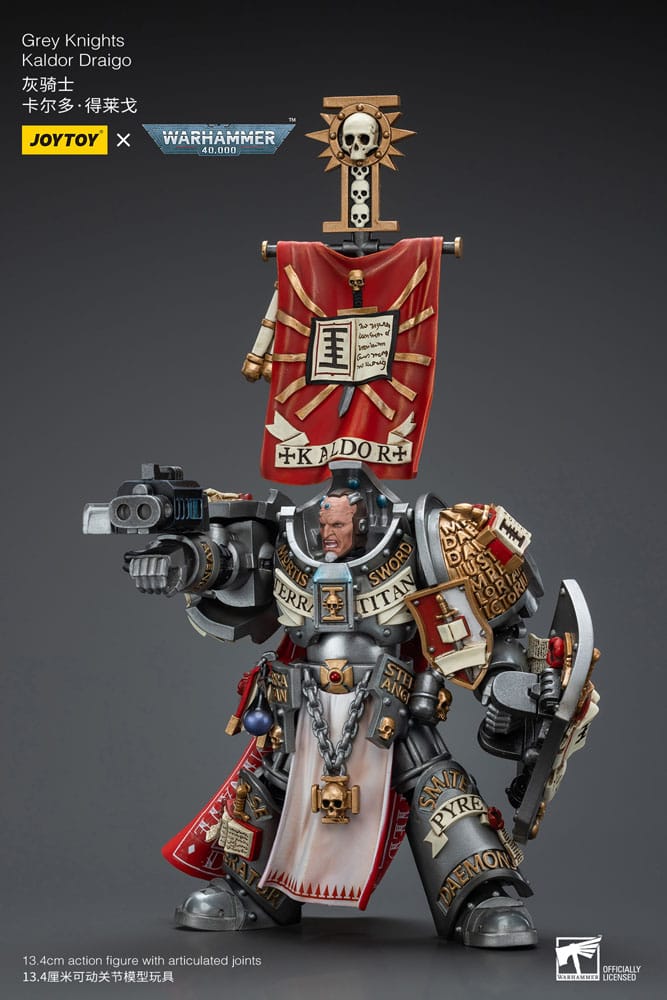 Warhammer 40k Action Figure 1/18 Grey Knights Kaldor Draigo 12 cm - MangaShop.ro