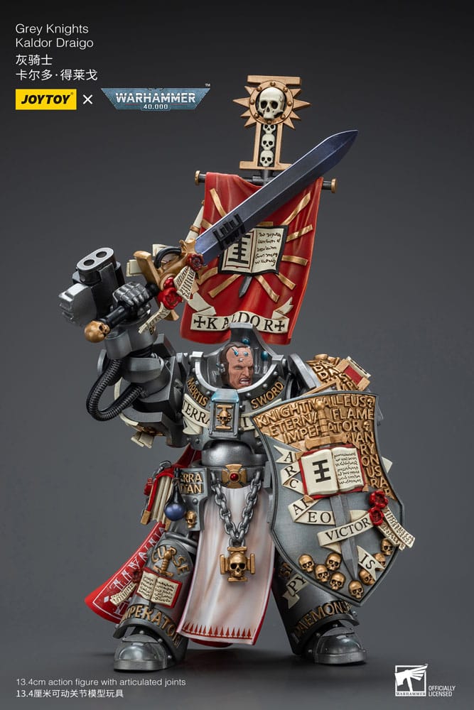 Warhammer 40k Action Figure 1/18 Grey Knights Kaldor Draigo 12 cm - MangaShop.ro
